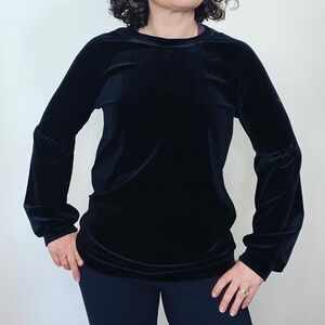 BCBGeneration Black Velvet Top